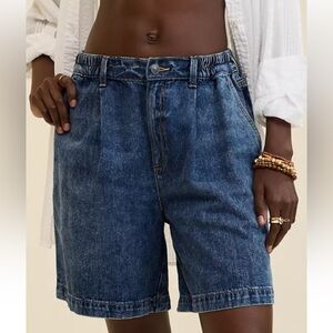 NWT AERIE Denim Trouser Jort